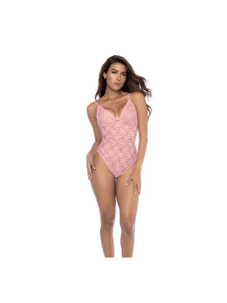 Delicate Floral Bodysuit Light Pink - nss4016198 Delicate Floral Bodysuit Light Pink - nss4016198
