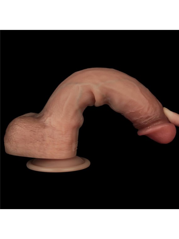 9'' Sliding Skin Pro Dual Layer Silicone Dong - nss4032169