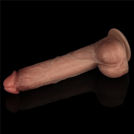 9'' Sliding Skin Pro Dual Layer Silicone Dong - nss4032169