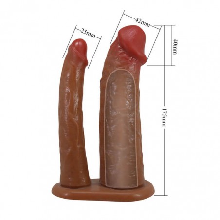 Keaven Harness Briefs with Double Dildos - nss4061021