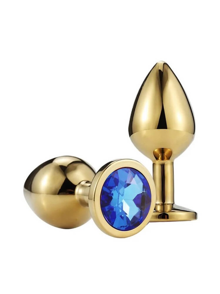Buttplug Large Gold/Blue - nss4038308