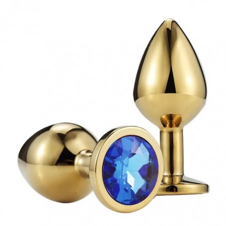 Buttplug Large Gold/Blue - nss4038308