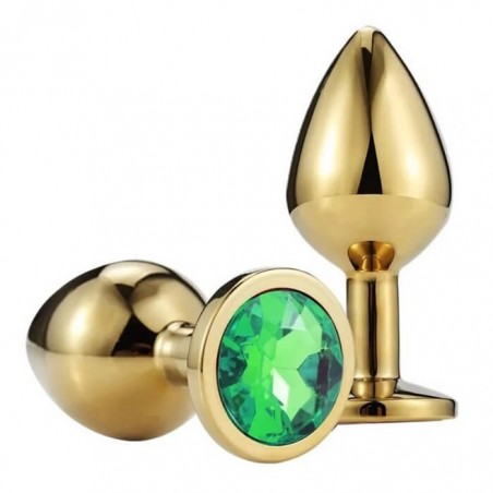 Buttplug Small Gold/Green - nss4038309