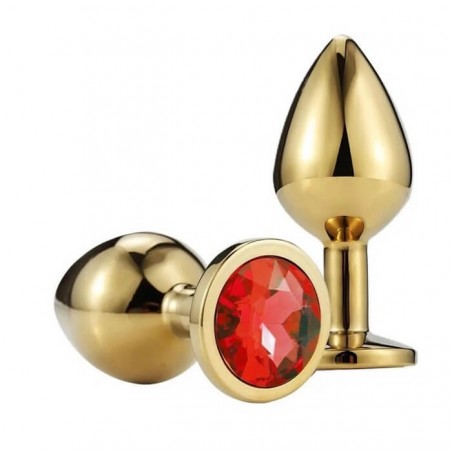 Buttplug Large Gold/Red - nss4038311