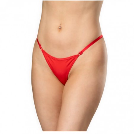 Thong with Rhinestones Red - nss4015114