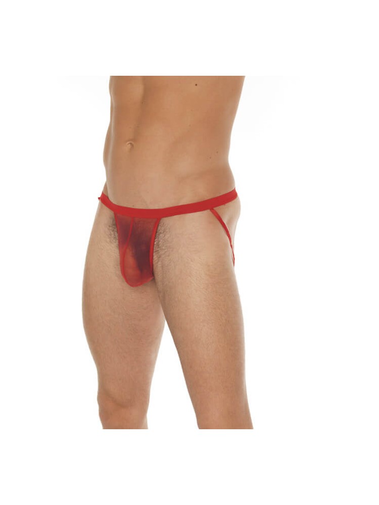 Transparent jockstrap Red - nss4021075