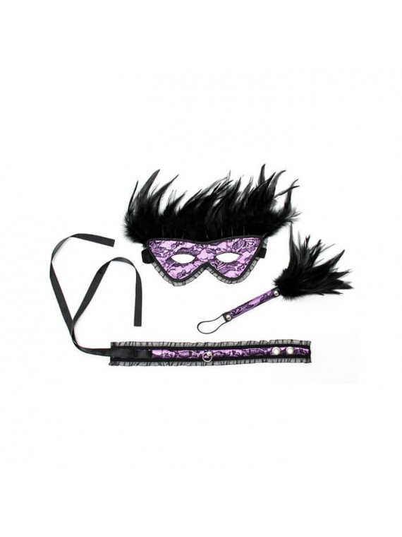 Satin look domina set - nss4037054