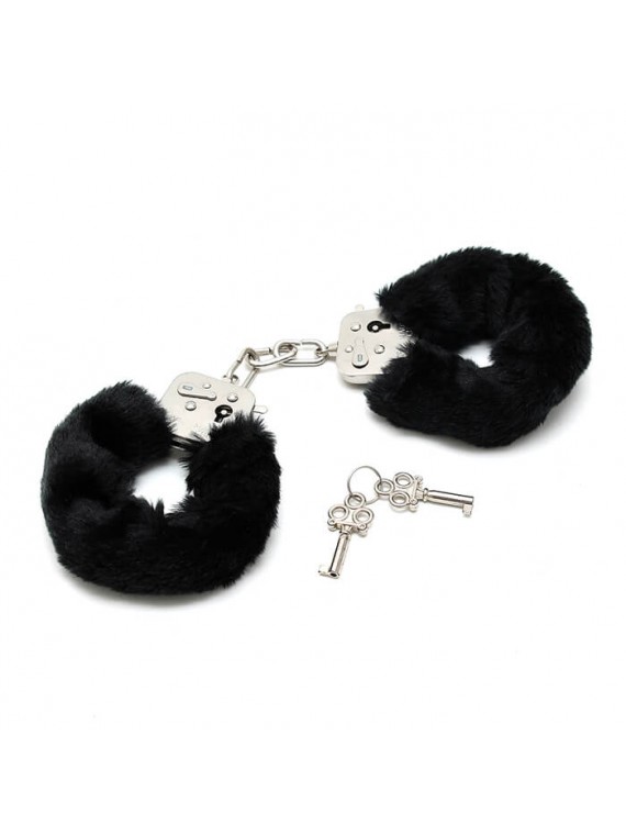 Handcuffs with Black fur - nss4053028