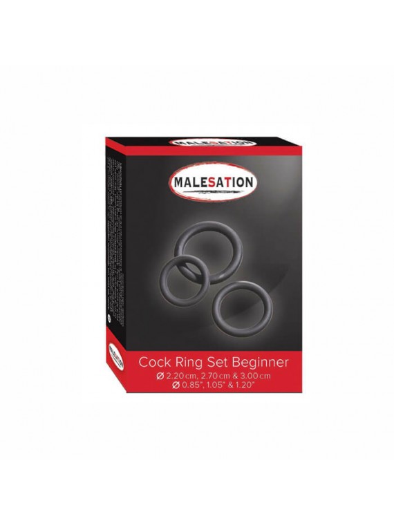 Malesation Cock Ring Set Beginner - nss4020059