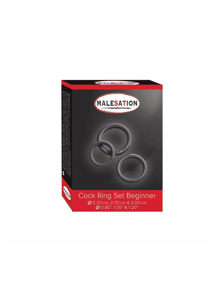 Malesation Cock Ring Set Beginner - nss4020059