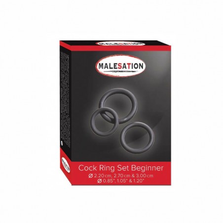 Malesation Cock Ring Set Beginner - nss4020059