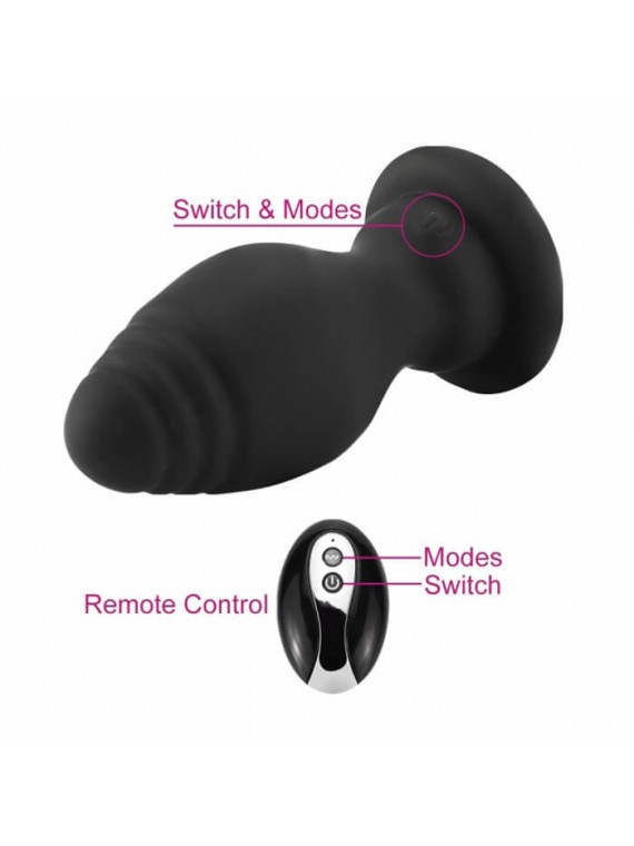 Remote Anal Plug with Tail - nss4038120