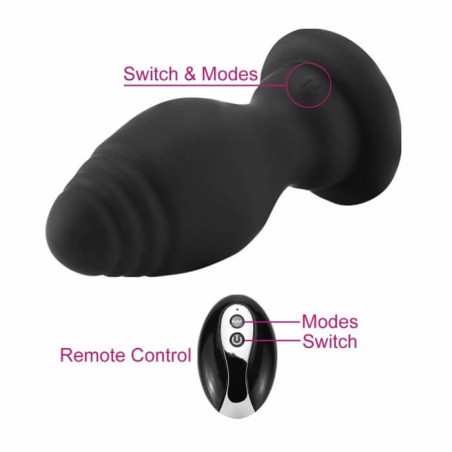 Remote Anal Plug with Tail - nss4038120