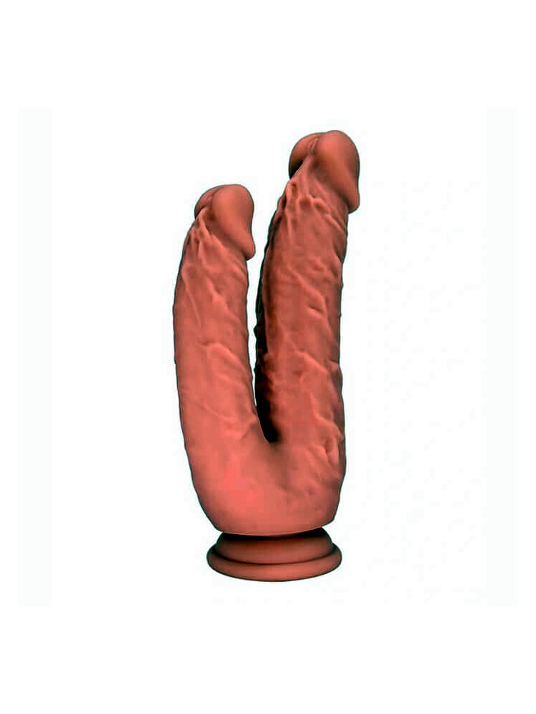 Realistic Double Dildo Brown - nss4030062