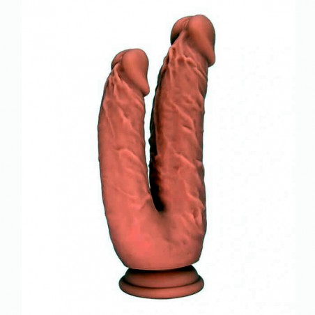 Realistic Double Dildo Brown - nss4030062