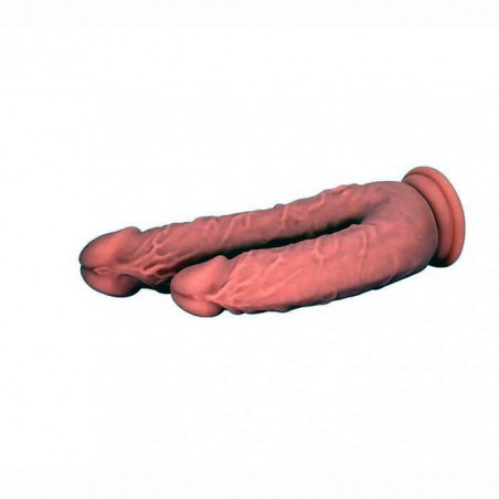 Realistic Double Dildo Brown - nss4030062
