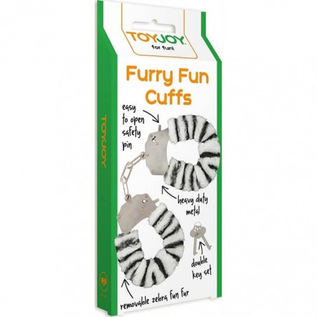 Furry Fun Cuffs Zebra - nss4053030
