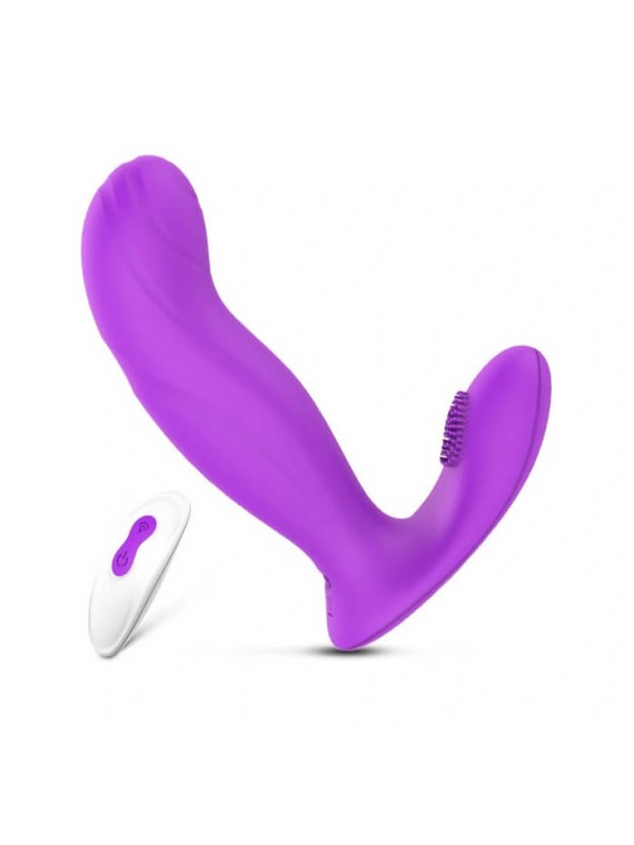 Wish Vibrator Remote Control Purple - nss4038111