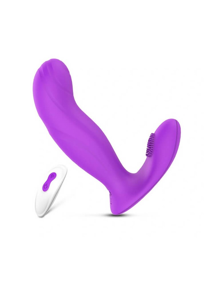 Wish Vibrator Remote Control Purple - nss4038111