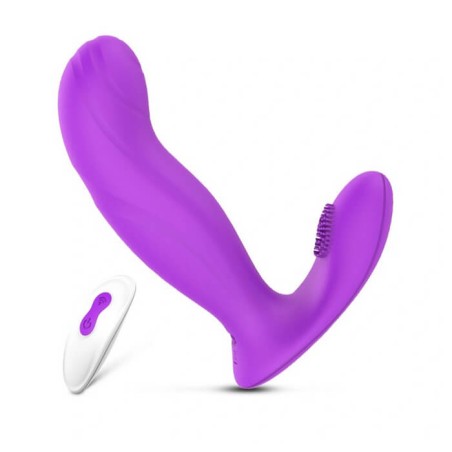 Wish Vibrator Remote Control Purple - nss4038111