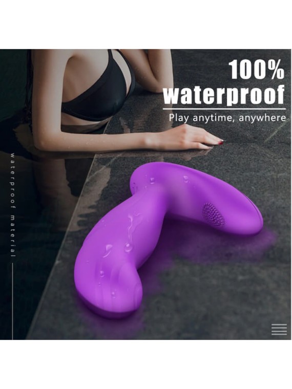 Wish Vibrator Remote Control Purple - nss4038111