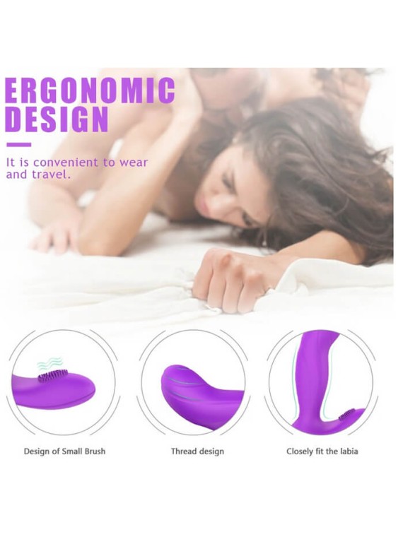 Wish Vibrator Remote Control Purple - nss4038111