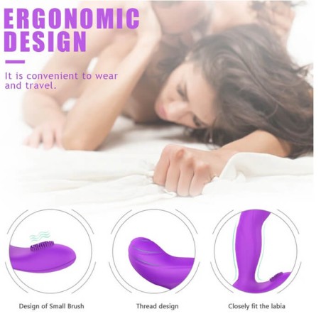 Wish Vibrator Remote Control Purple - nss4038111