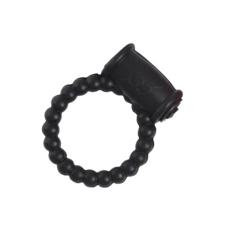 Beaded Ring with Vibrations Black - nss4020060