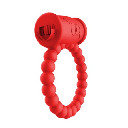 Beaded Ring with Vibrations Red - nss4020061