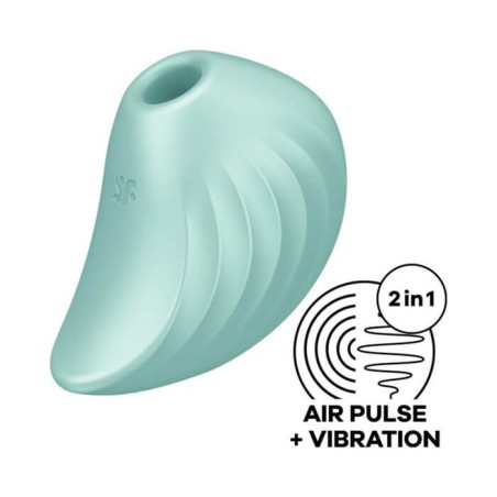 Pearl Diver Air Pulse Stimulator & Vibrator Mint - nss4034001
