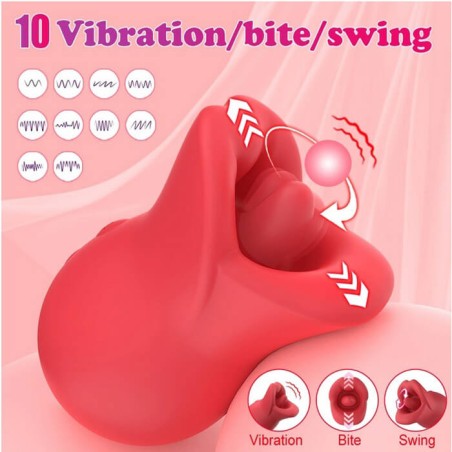 Vibrator Seductive Lips 3 in 1 - nss4034008