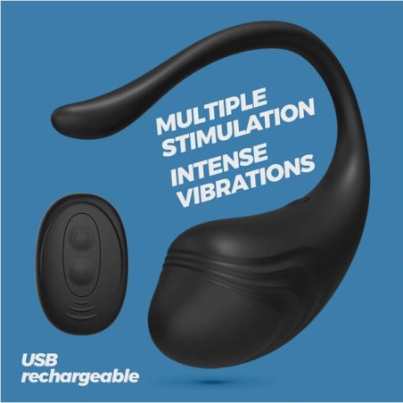 Tamago Vibrator Egg Remote Black - nss4034012