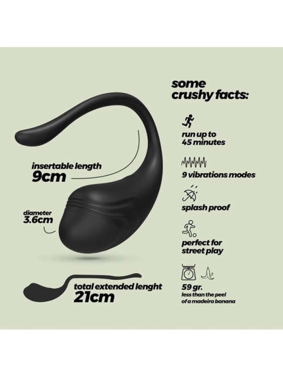 Tamago Vibrator Egg Remote Black - nss4034012