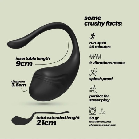 Tamago Vibrator Egg Remote Black - nss4034012
