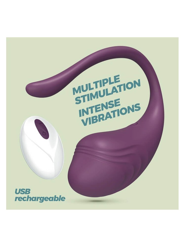 Tamago Vibrator Egg Remote Purple - nss4034013