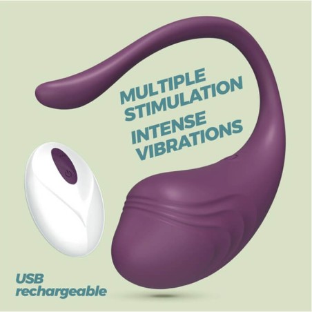 Tamago Vibrator Egg Remote Purple - nss4034013