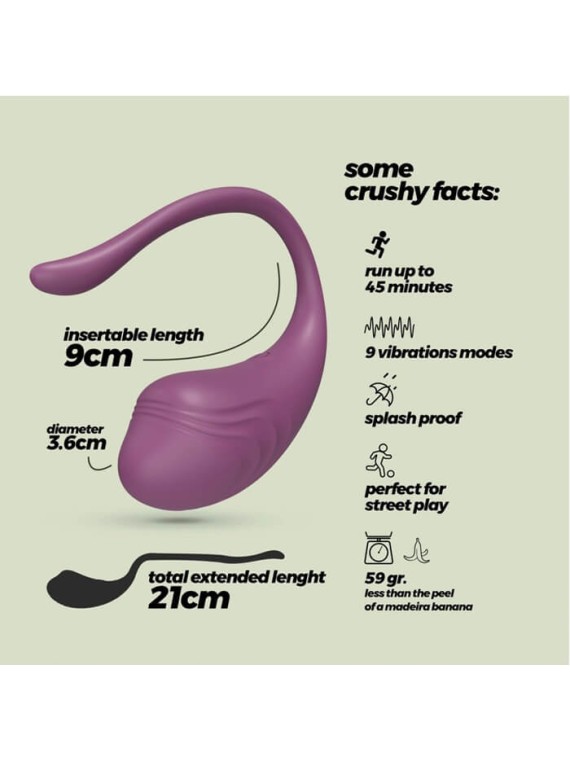 Tamago Vibrator Egg Remote Purple - nss4034013