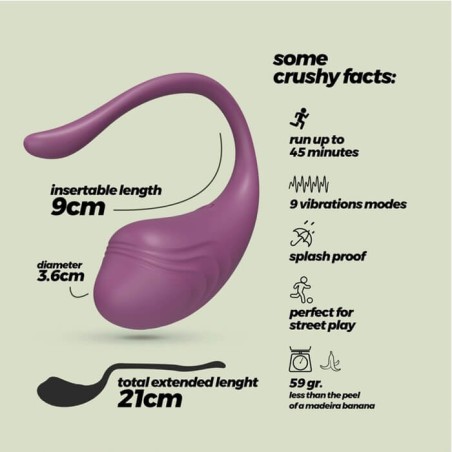 Tamago Vibrator Egg Remote Purple - nss4034013