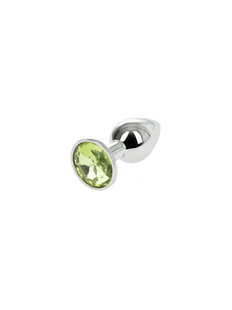 Buttplug Small Silver/Green - nss4038012