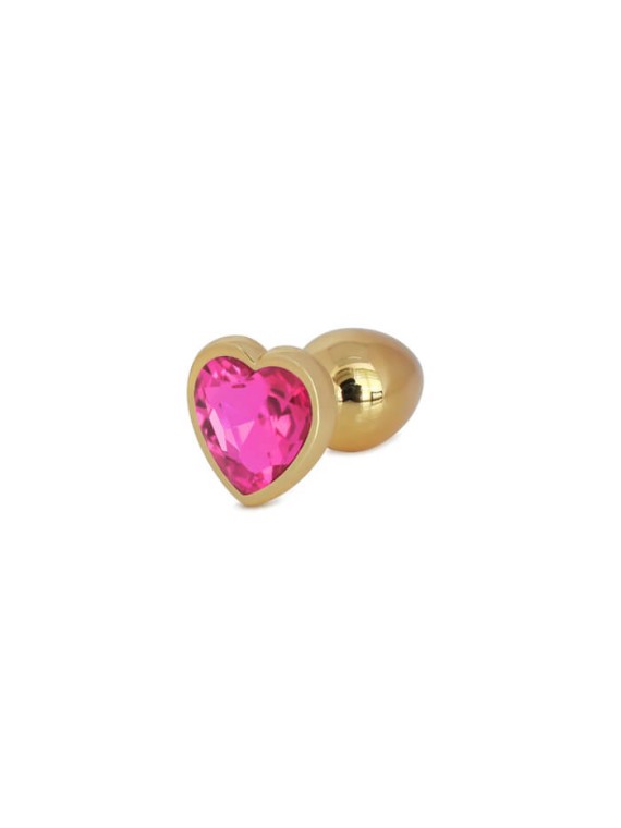 Gold Butt Plug with Heart Small - nss4038033