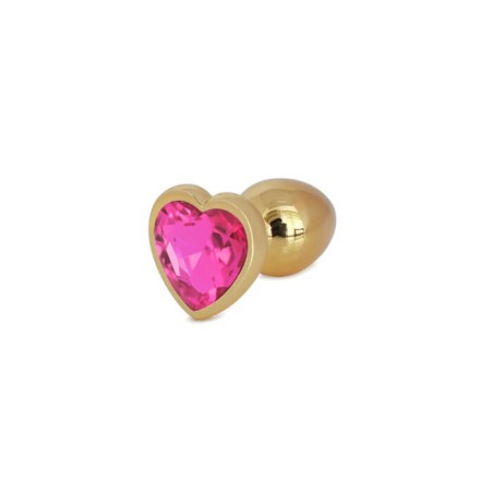 Gold Butt Plug with Heart Small - nss4038033