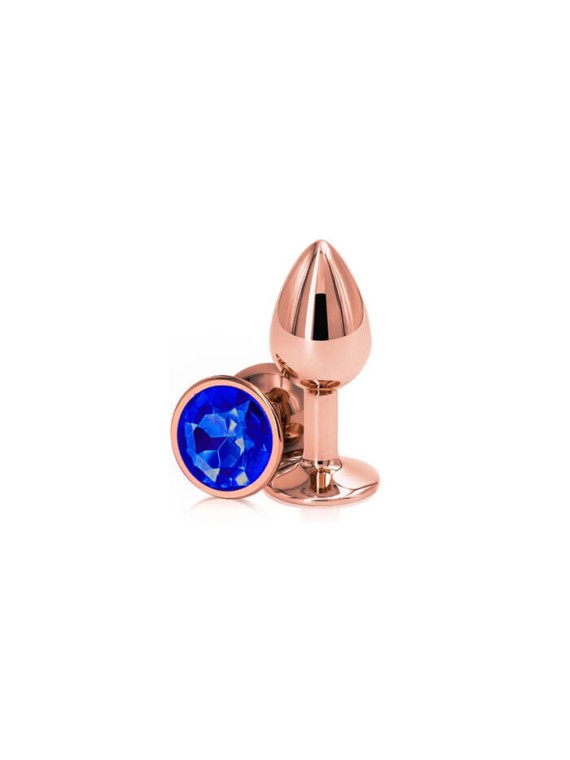 Buttplug Small Rose Gold/Blue - nss4038034