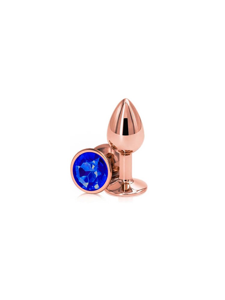 Buttplug Small Rose Gold/Blue - nss4038034