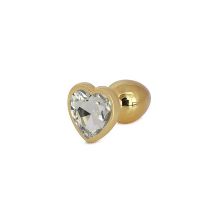 Gold Butt Plug with Heart Small - nss4038037