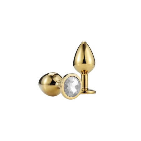Buttplug Small Gold/Clear - nss4038038