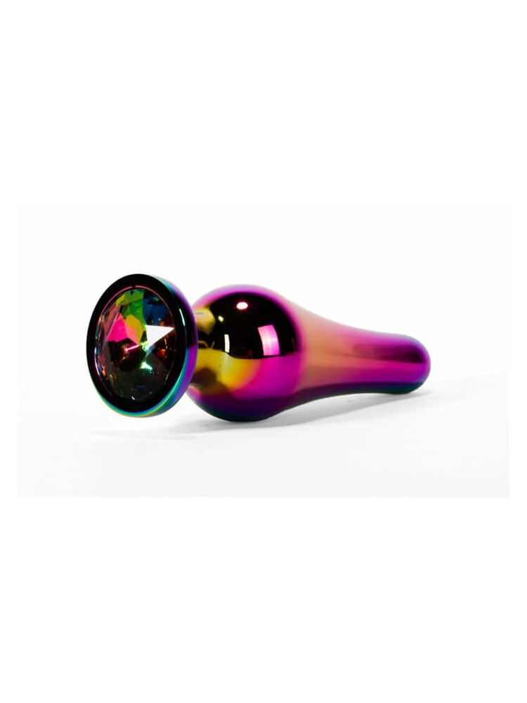 X-Men Rainbow Colour Metal ButtPlug L - nss4038081