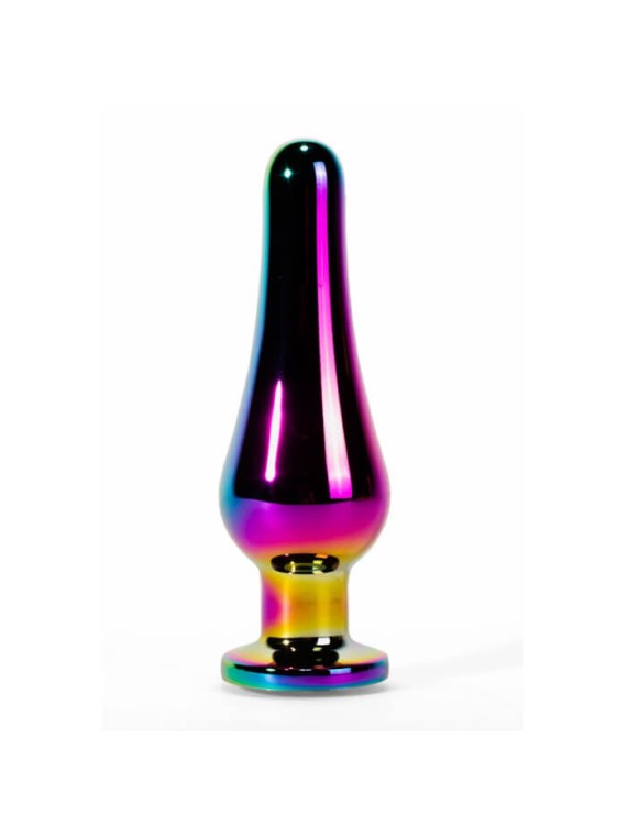X-Men Rainbow Colour Metal ButtPlug L - nss4038081