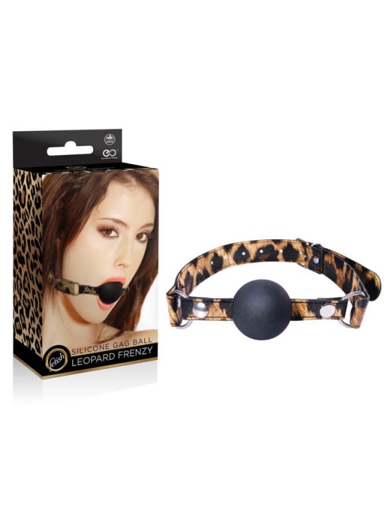 Leopard Frenzy Silicone Ball Gag - nss4048044