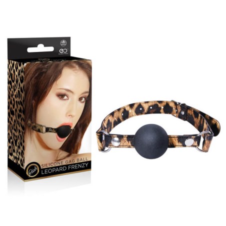 Leopard Frenzy Silicone Ball Gag - nss4048044