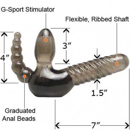 Strapless Strap-on With Anal Stimulator - nss4060031